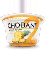 Chobani 2% Greek Yogurt with Pineapple